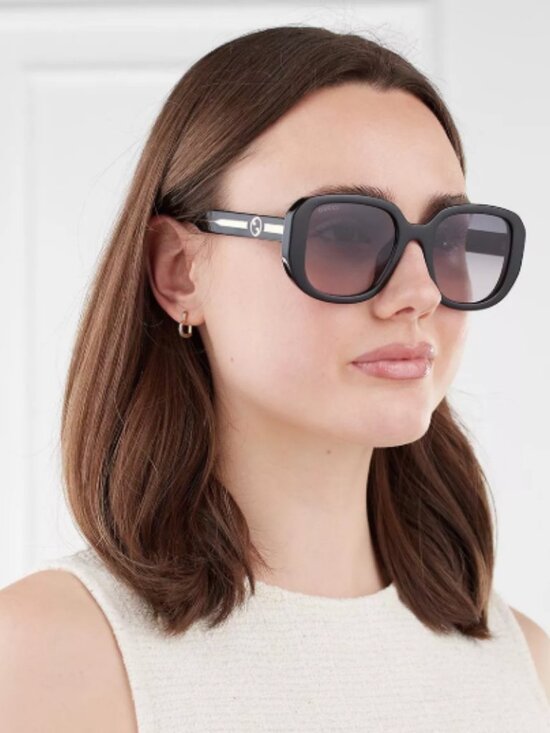 NEW GUCCI GG1557SK 001 SUNGLASSES SQUARE BLACK GREY GUCCI WOMEN EYEWEAR main image 4